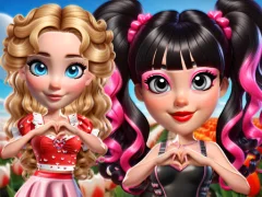 Spēle Vibrant Hearts Glamour vs Punk online