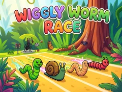 Spēle Wiggly Worm Race online