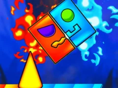 Spēle Fire And Water Geometry Dash online