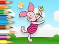 Spēle Coloring Book: Piglet Holds Toy Windmill online