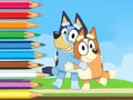 Spēle Coloring Book: Bluey And Bingo Holiday online