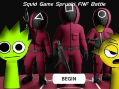 Spēle Squid Game Sprunki Fnf Battle online