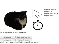 Spēle Spinning Cat Clicker online