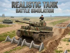 Spēle Realistic Tank Battle Simulation online