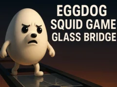 Spēle Eggdog Squid Game Glass Bridge online