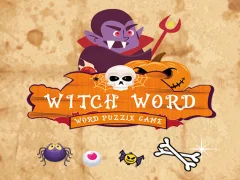 Spēle Witch Word Halloween Puzzel Game online