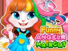 Spēle Funny Angela Haircut online