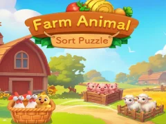Spēle Farm Animal Sort Puzzle online