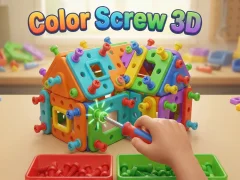 Spēle Color Screw 3D online