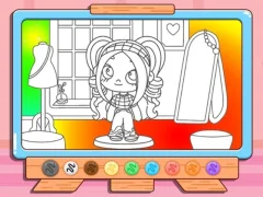 Spēle Coloring Book: Avatar Girl Dress Up Shopping online