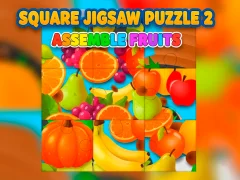 Spēle Square jigsaw Puzzle 2 - Assemble Fruits online