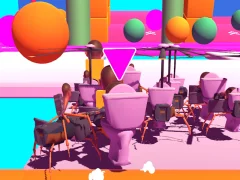 Spēle Fall Skibidi Toilet online