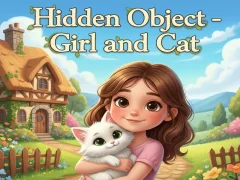 Spēle Hidden Object - Girl and Cat online