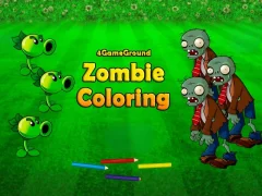 Spēle 4GameGround Zombie Coloring online