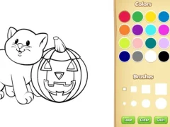 Spēle Halloween Coloring Book online