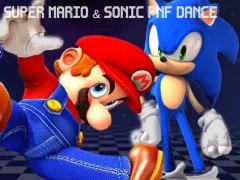 Spēle Super Mario & Sonic FNF Dance online