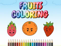 Spēle FRUITS COLORING online