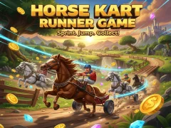 Spēle Horse Kart Runner Game online