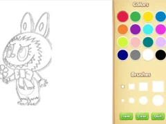 Spēle Chibi Labubu Coloring Book for Kids online