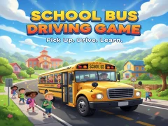 Spēle School Bus Driving Game online
