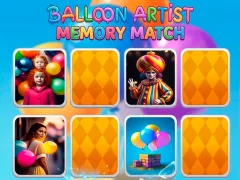 Spēle Balloon Artist Memory Match online