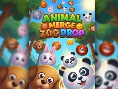 Spēle Animal Merge Zoo Drop online