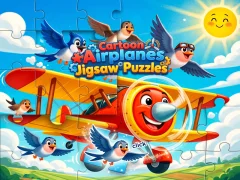 Spēle Cartoon Airplanes: Jigsaw Puzzles online