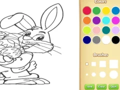 Spēle Easter Bunny Coloring Book for Kids online