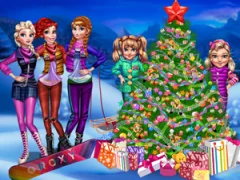 Spēle Princesses Christmas tree online