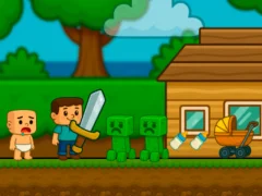 Spēle Baby Noob Help! Steve online