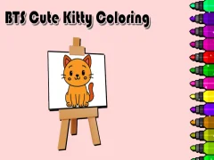 Spēle BTS Cute Kitty Coloring online
