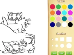 Spēle Cats Coloring Book For Kids online