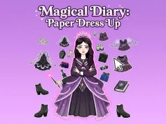 Spēle Magical Diary: Paper Dress Up online
