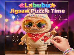 Spēle Labubu Jigsaw Puzzle Time online