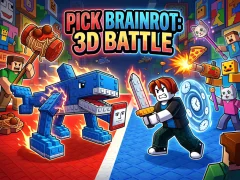 Spēle Pick Brainrot: 3D Battle online