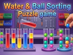Spēle Water & Ball Sorting Puzzle game online