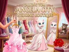 Spēle Talking Tom Angela City Wedding Boutique online