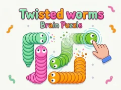 Spēle Twisted worms Brain Puzzle online