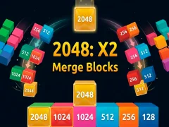 Spēle 2048 X2 Merge Blocks online