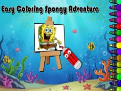 Spēle Easy Coloring Spongy Adventure online