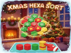 Spēle Xmas Hexa Sort online