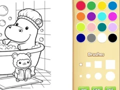 Spēle Cozy Friends Coloring Book for Kids online