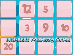 Spēle Memory Game With Numbers online