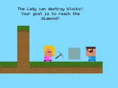 Spēle Lady And Nubik Build And Dig online