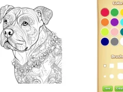 Spēle Dog Coloring Book for Adults online