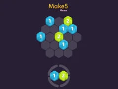 Spēle Make 5 Hexa online