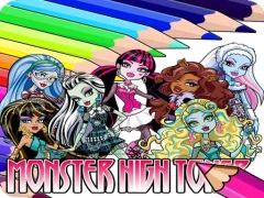 Spēle Coloring Book for Monster High online