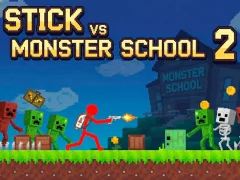 Spēle Stick vs Monster School 2 online