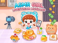 Spēle ASMR Girl: Livestream Mukbang online
