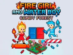 Spēle Fire Girl and Water Boy Candy Forest online